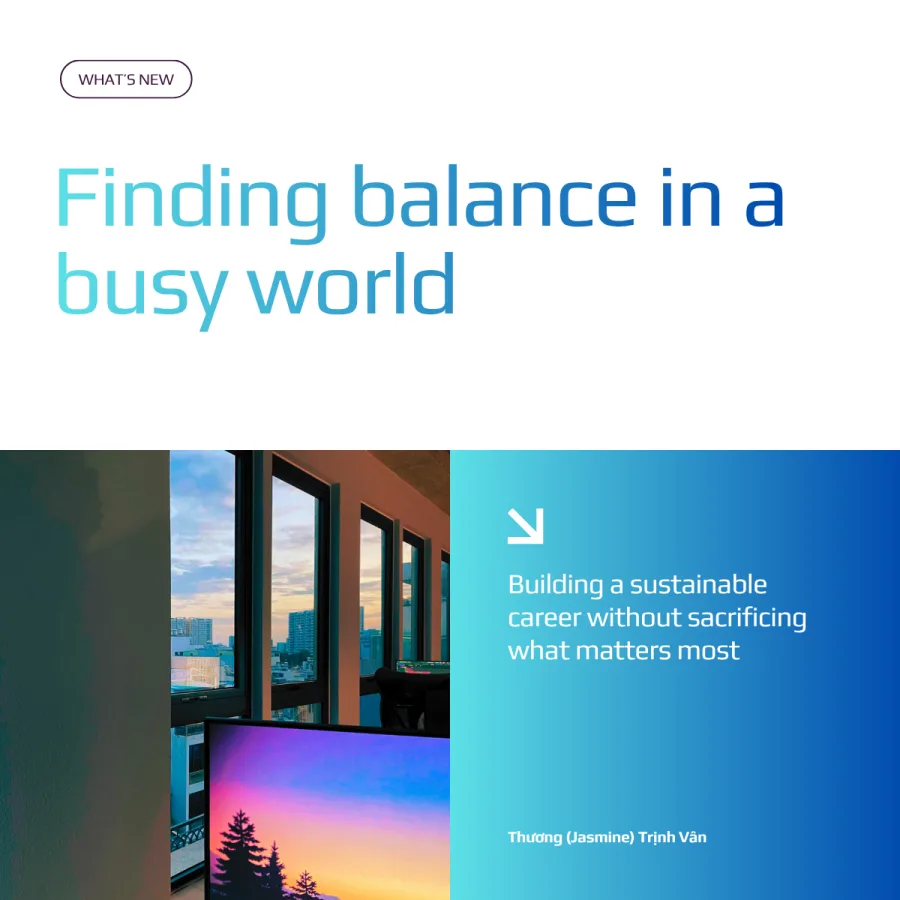Finding balance in a busy world