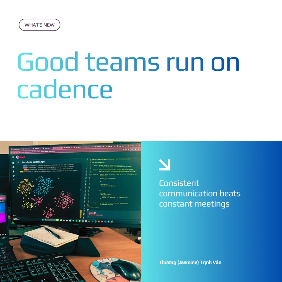 Good teams run on cadence